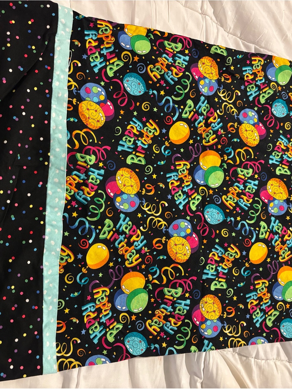 Hand made Birthday pillowcase